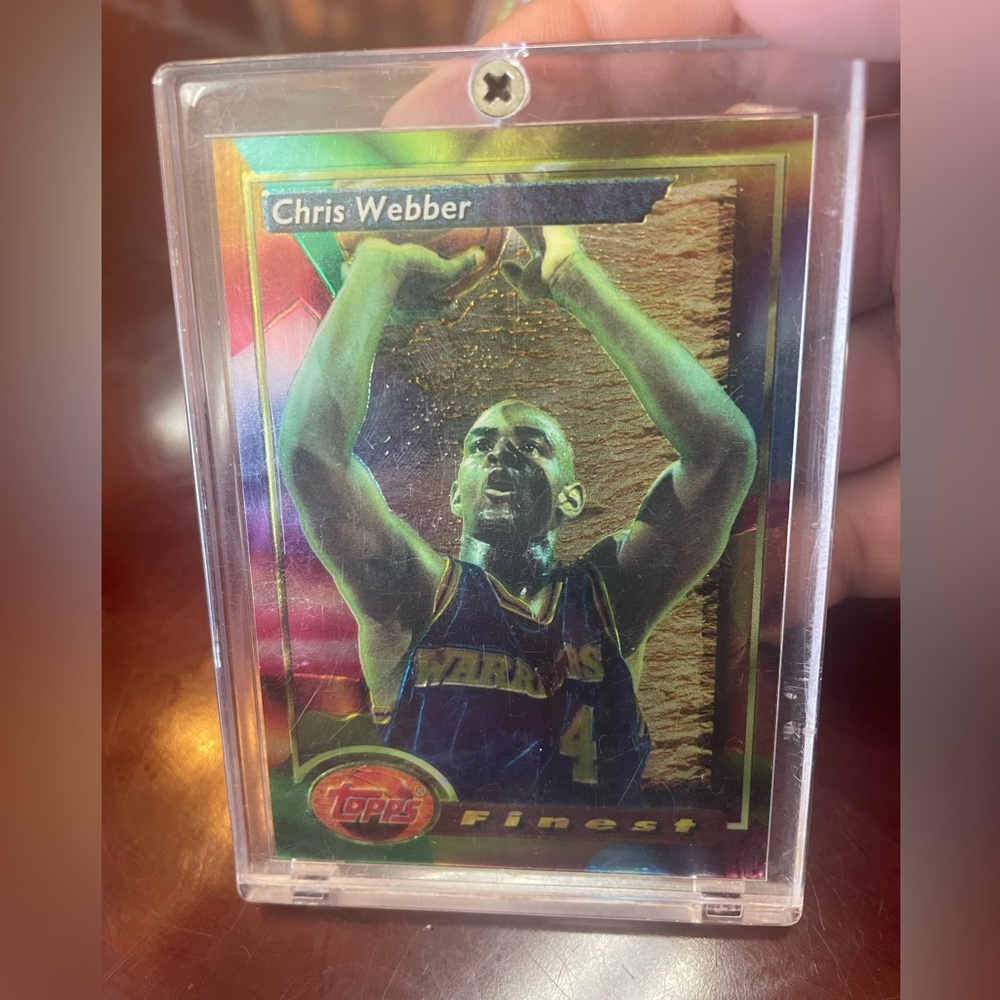 Chris Webber 1994 Topps Finest ROOKIE CARD Sealed Casing